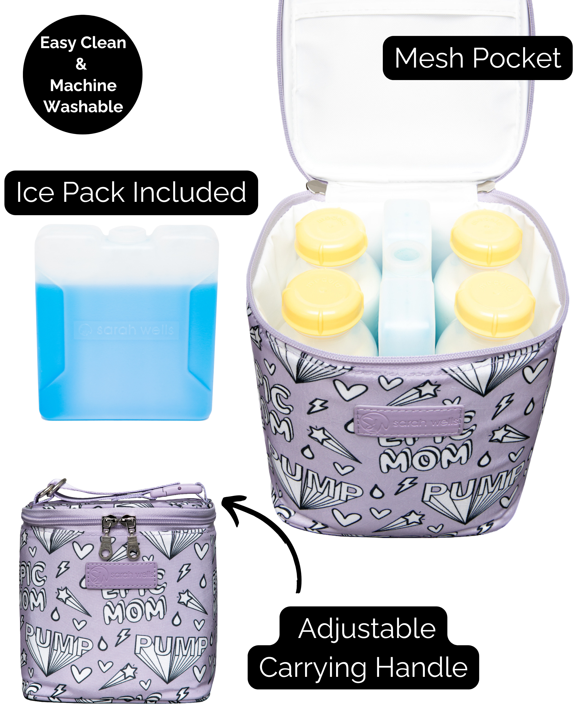 Cold Gold Breastmilk Cooler Bag (Ice Pack Included) (Color This Bag!)