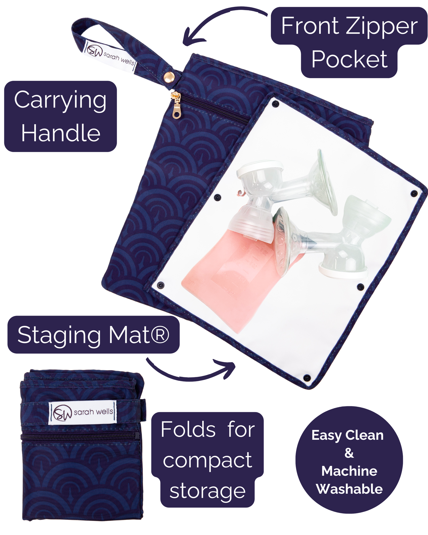 Pumparoo Wet/Dry Bag with Staging Mat®(Deco)