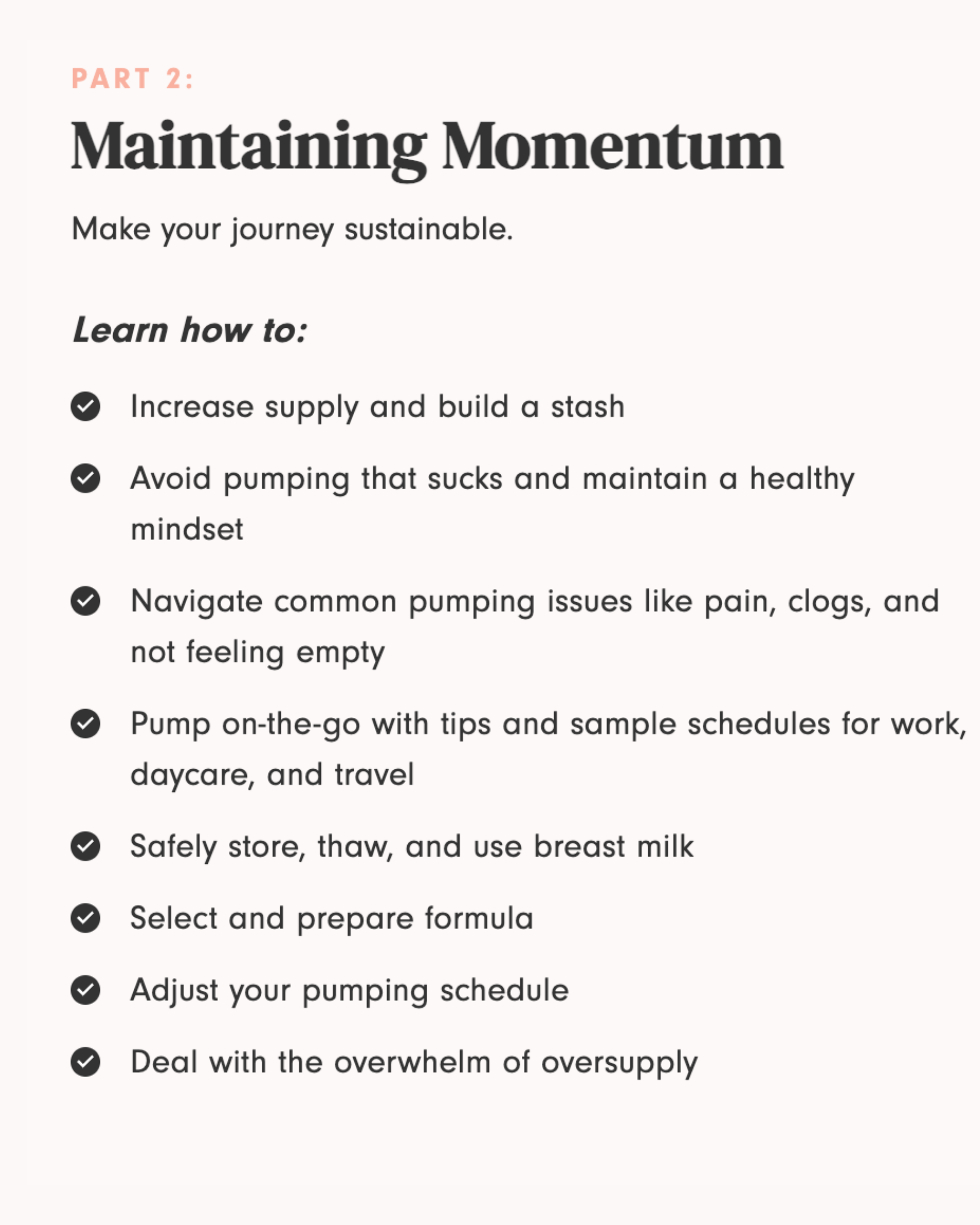 The Ultimate Pumping Course