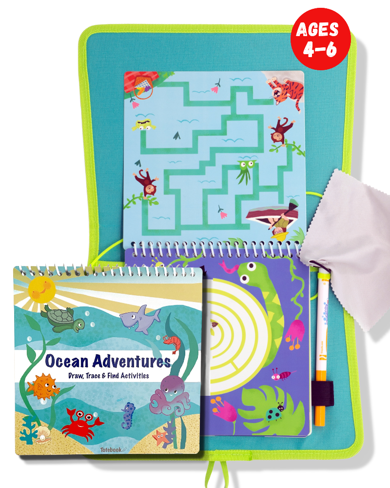 Totebook Kids Dry Erase Activity Kit - Set of 2 Books