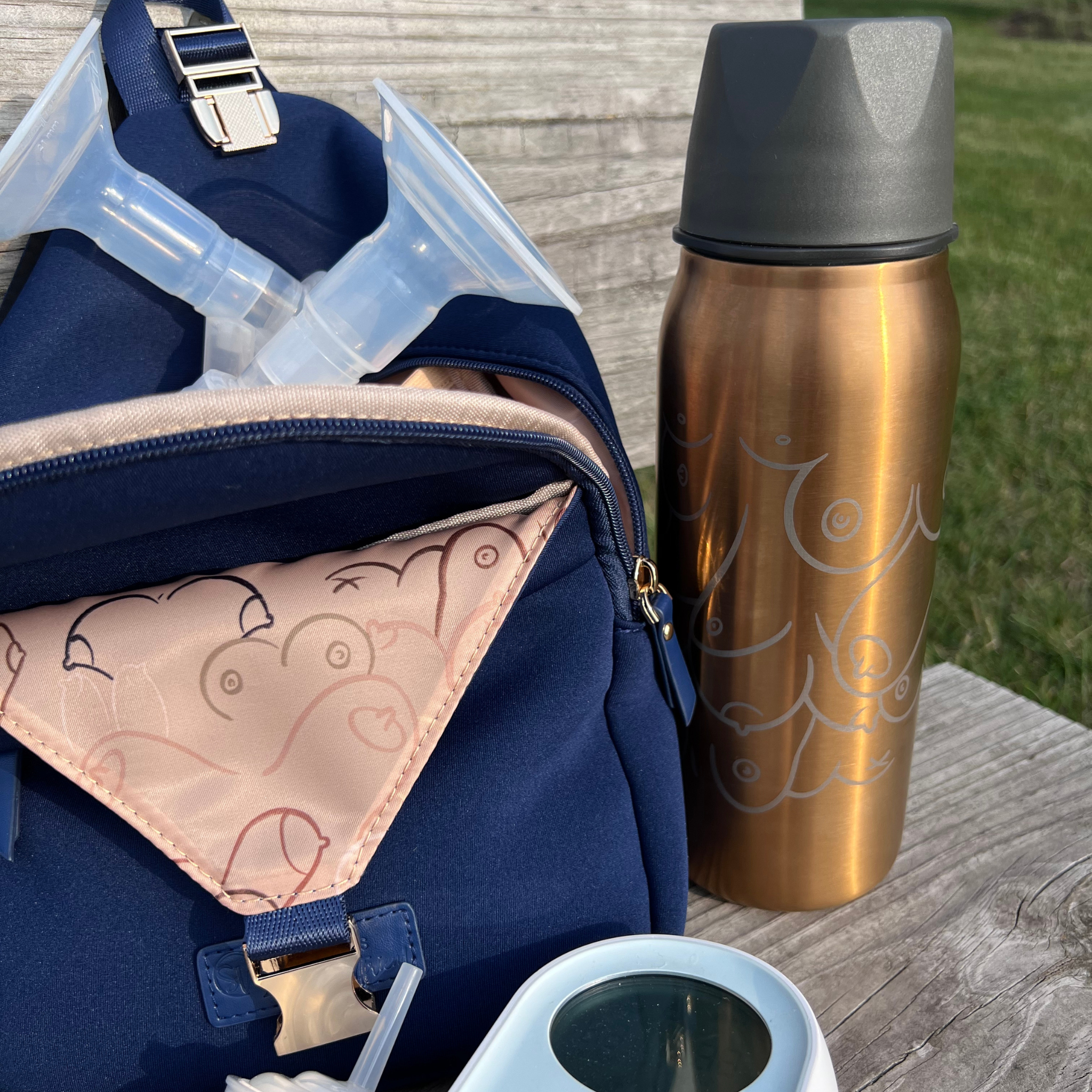 Allie Breast Pump Sling Bag (Royal Blue) xBeMyBreastfriend