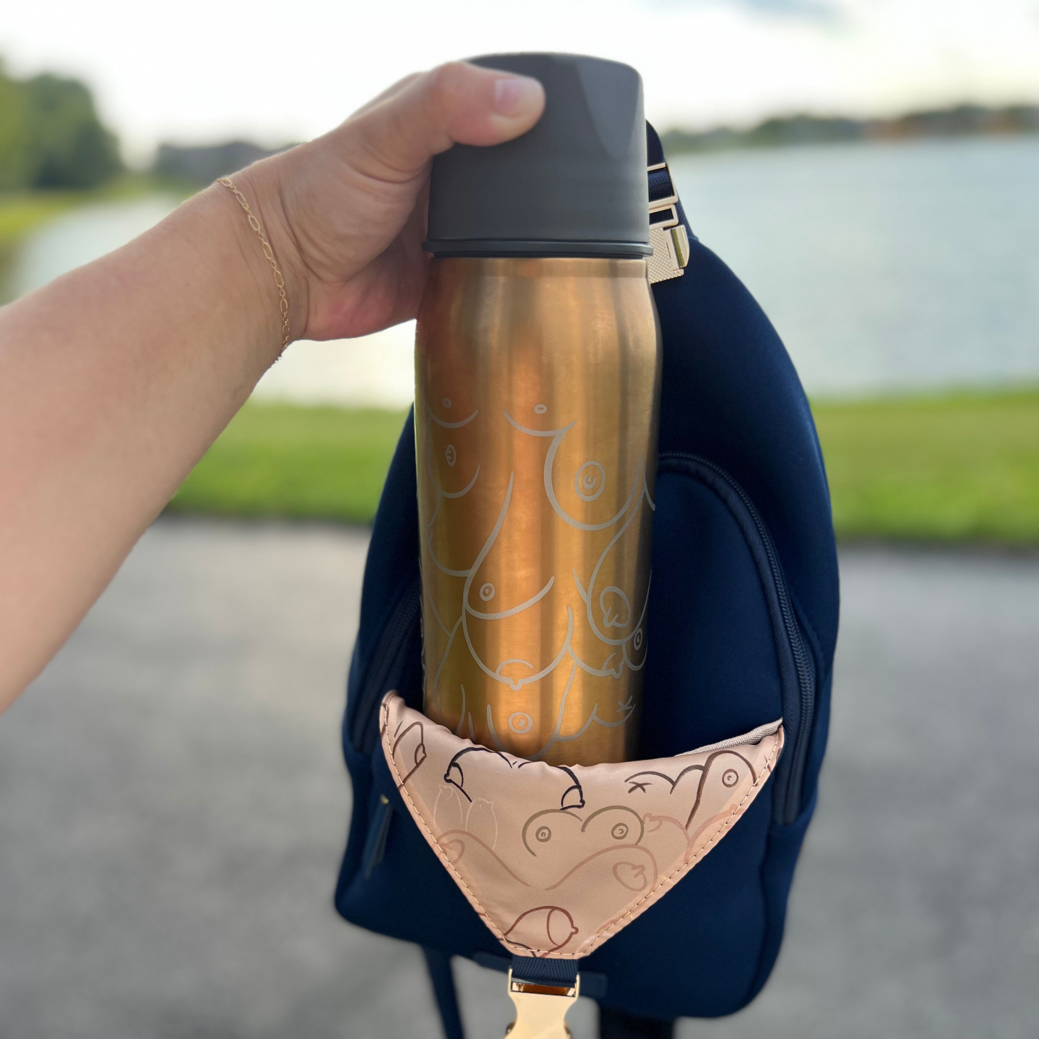 Allie Breast Pump Sling Bag (Royal Blue) xBeMyBreastfriend