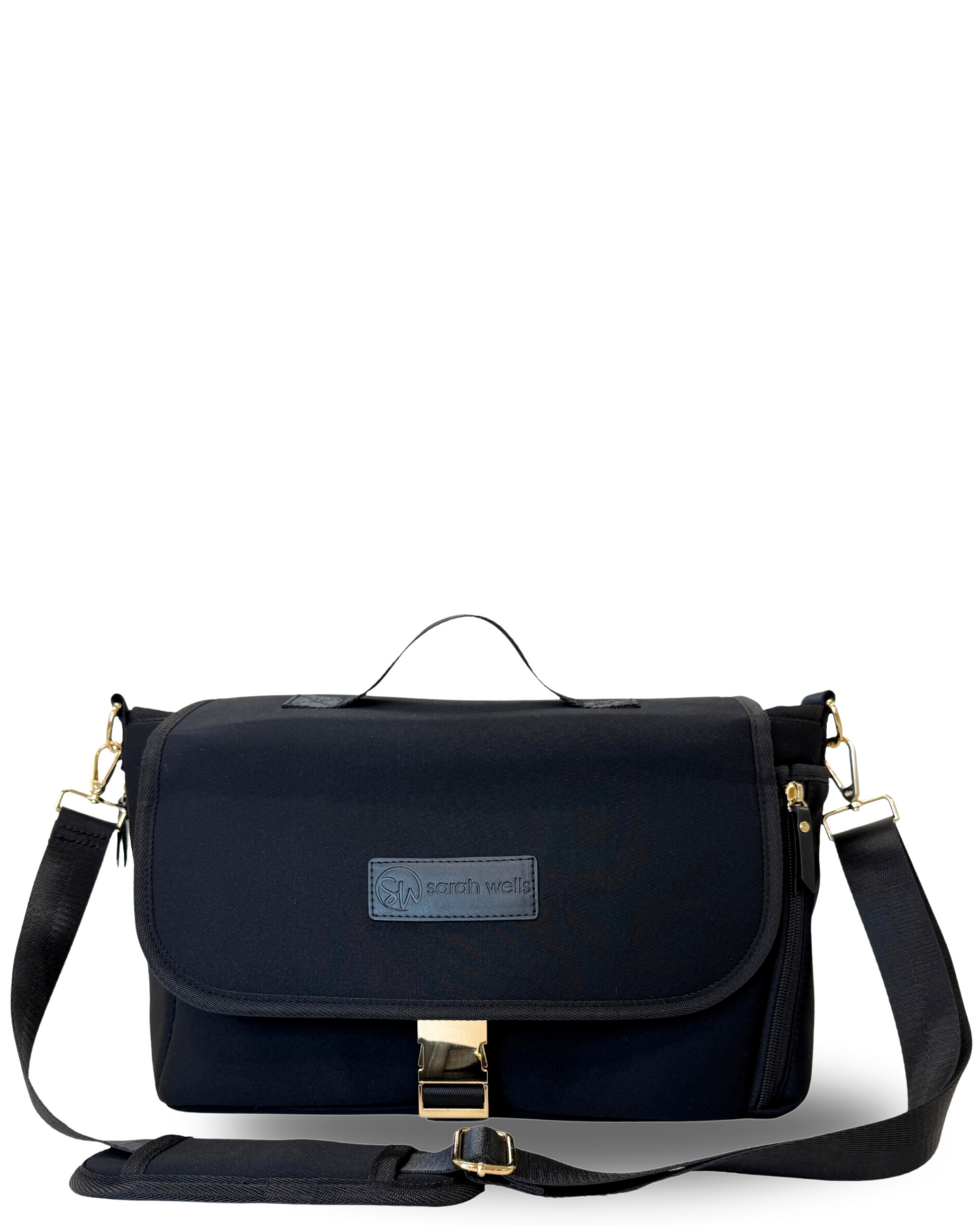 Maddy Stroller Caddy & Pump Bag (Black)