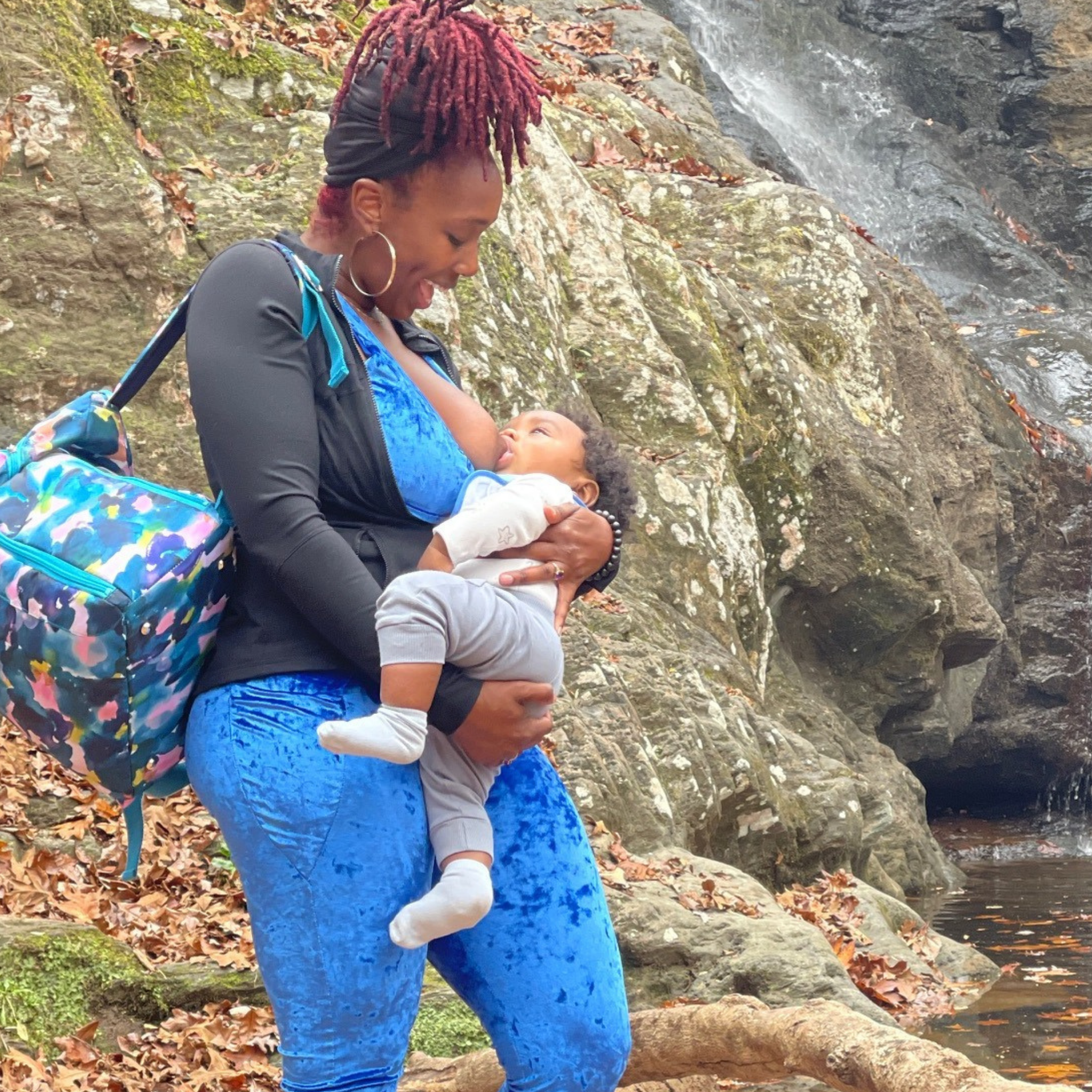 Kelly Breast Pump Backpack (Aquarelle)