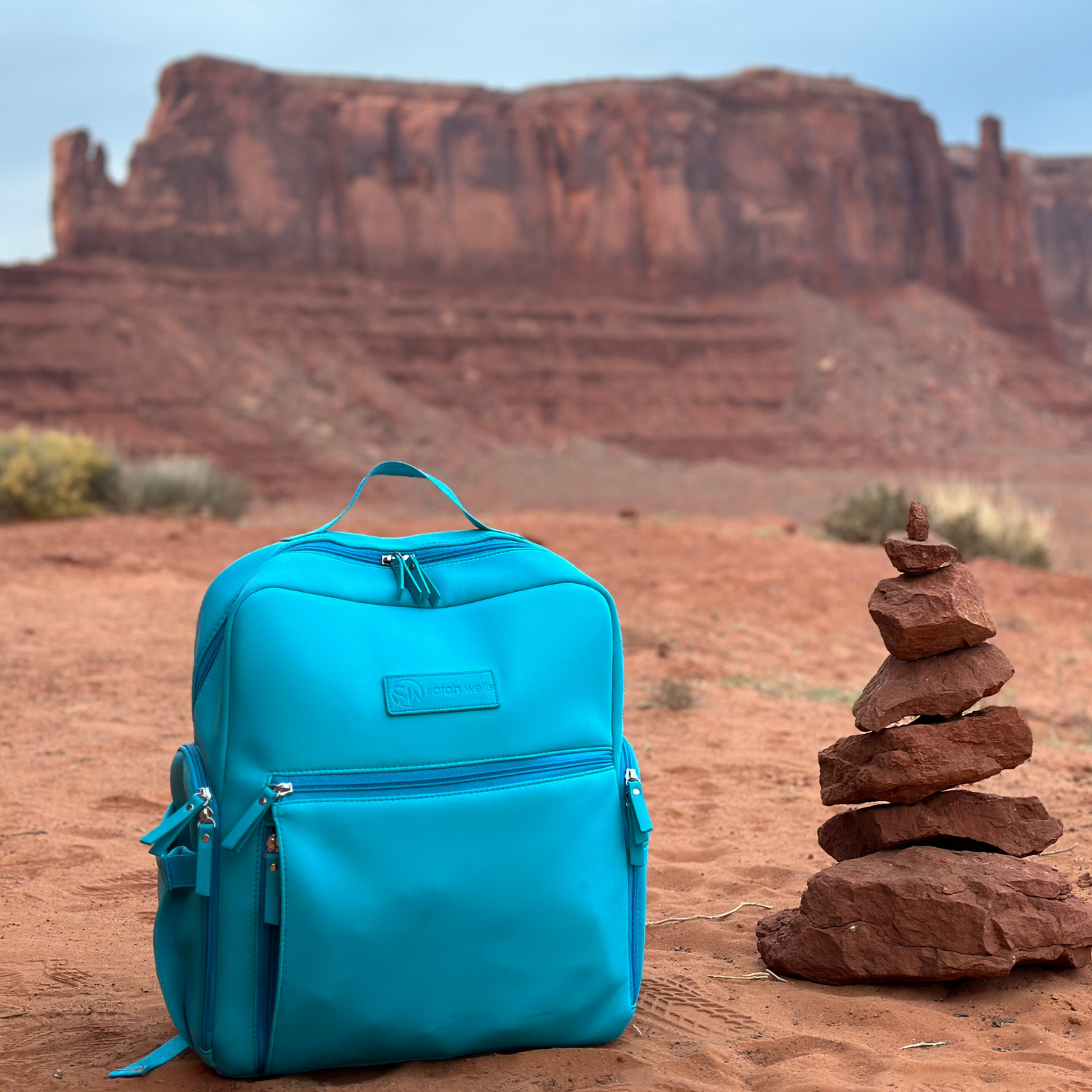Fiona Breast Pump Backpack (Sky)