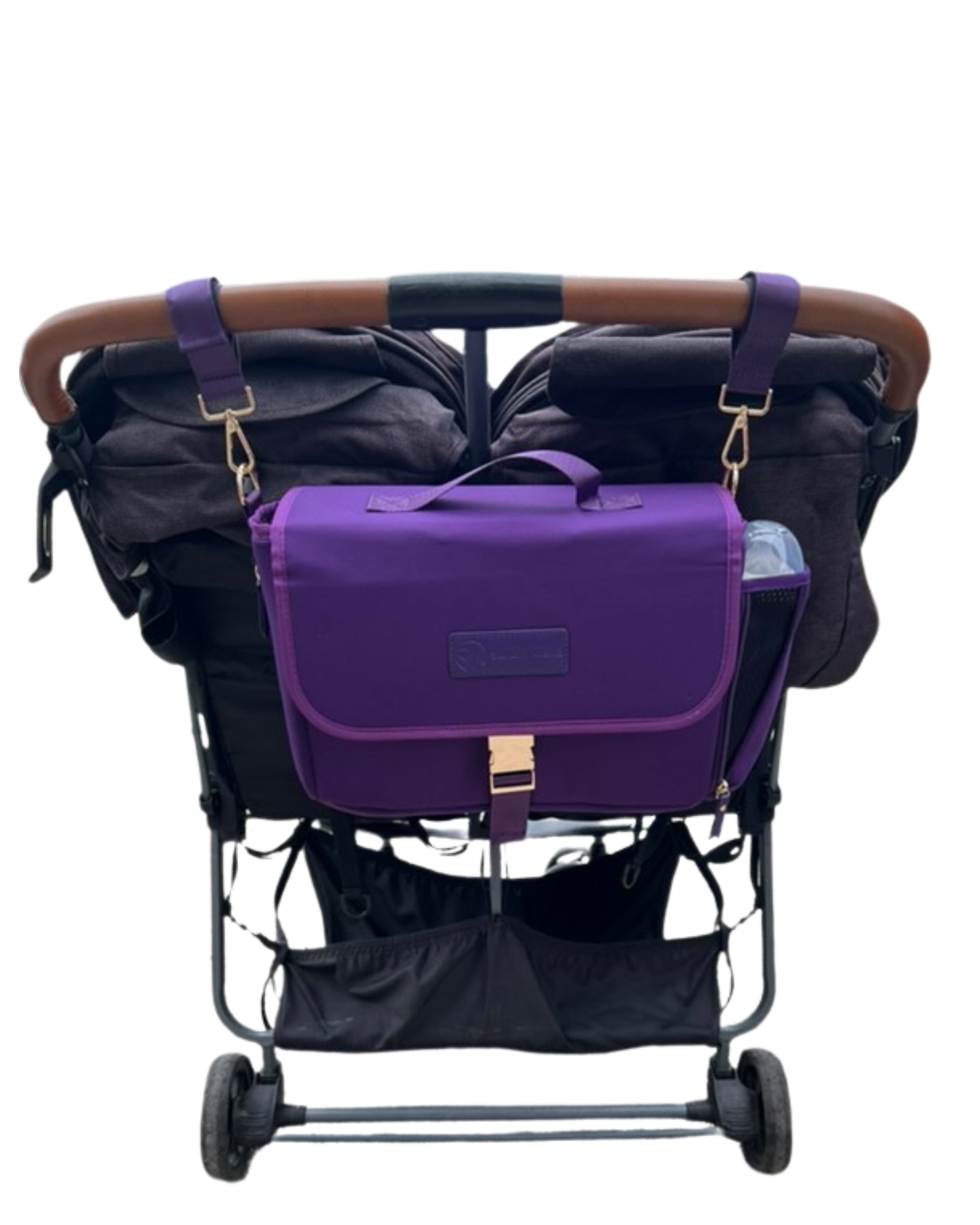 Maddy Stroller Caddy & Pump Bag (Purple)
