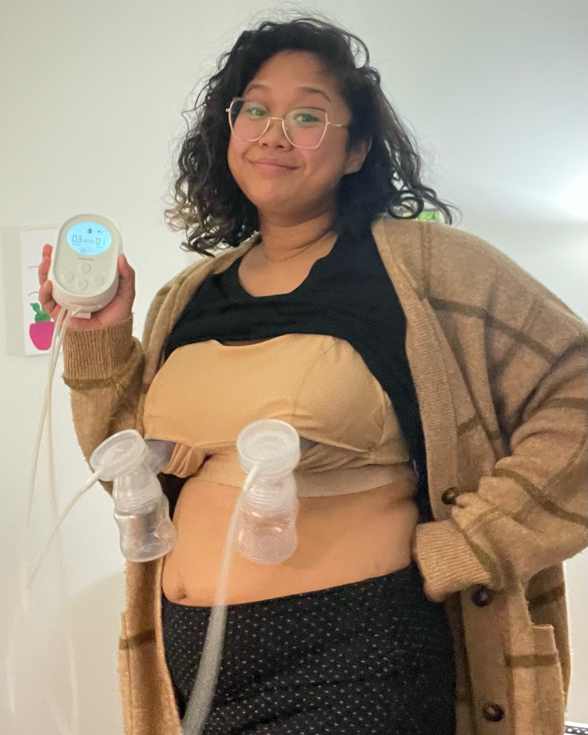 Journey Hands Free Pumping Bra (Latte)