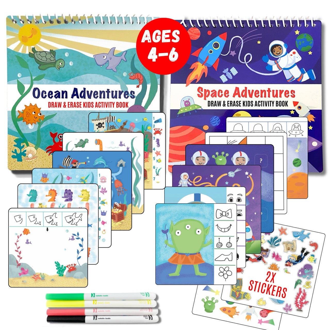 Totebook Kids Dry Erase Travel Activity Book