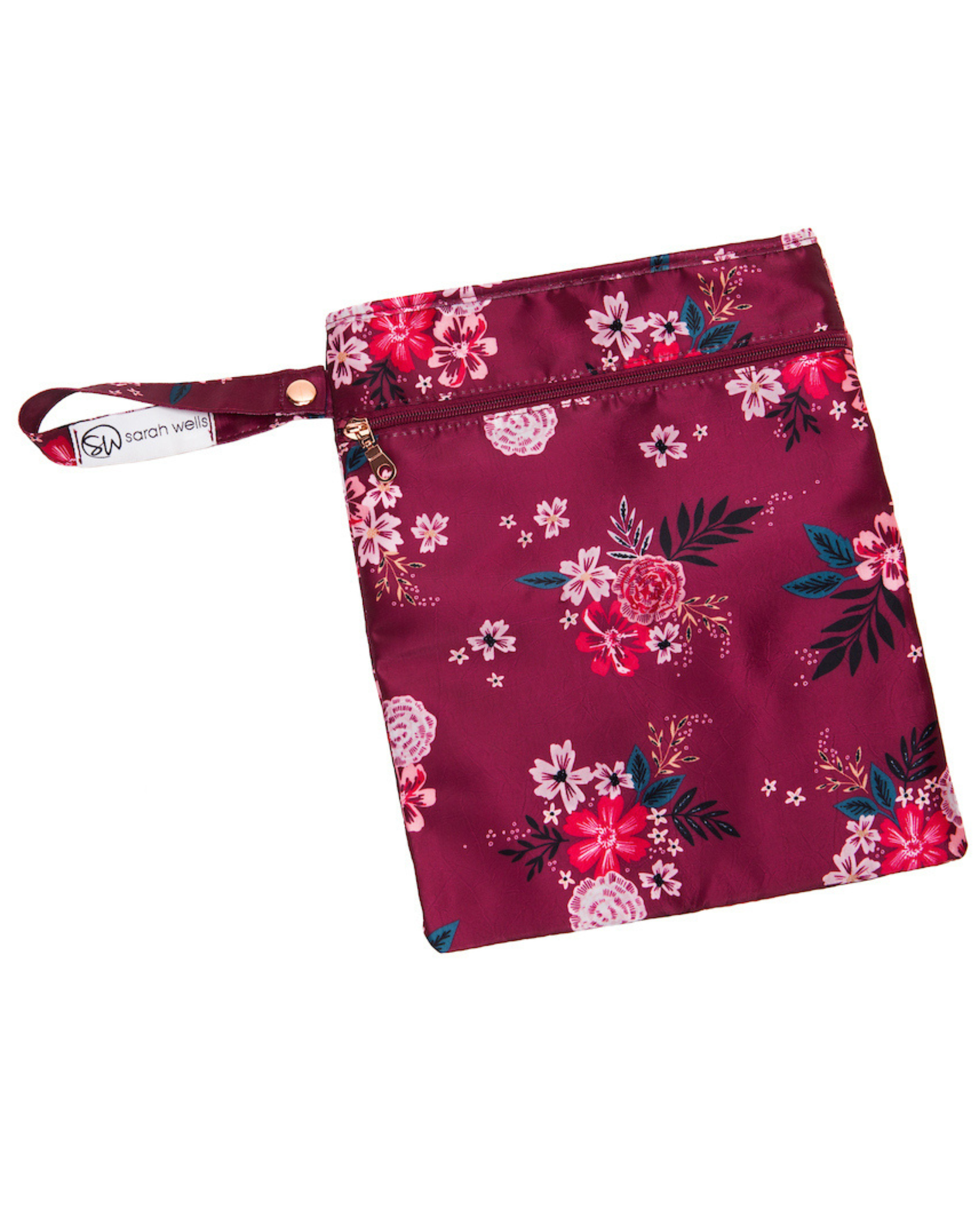 Pumparoo Wet/Dry Bag with Staging Mat® (Berry Bloom)