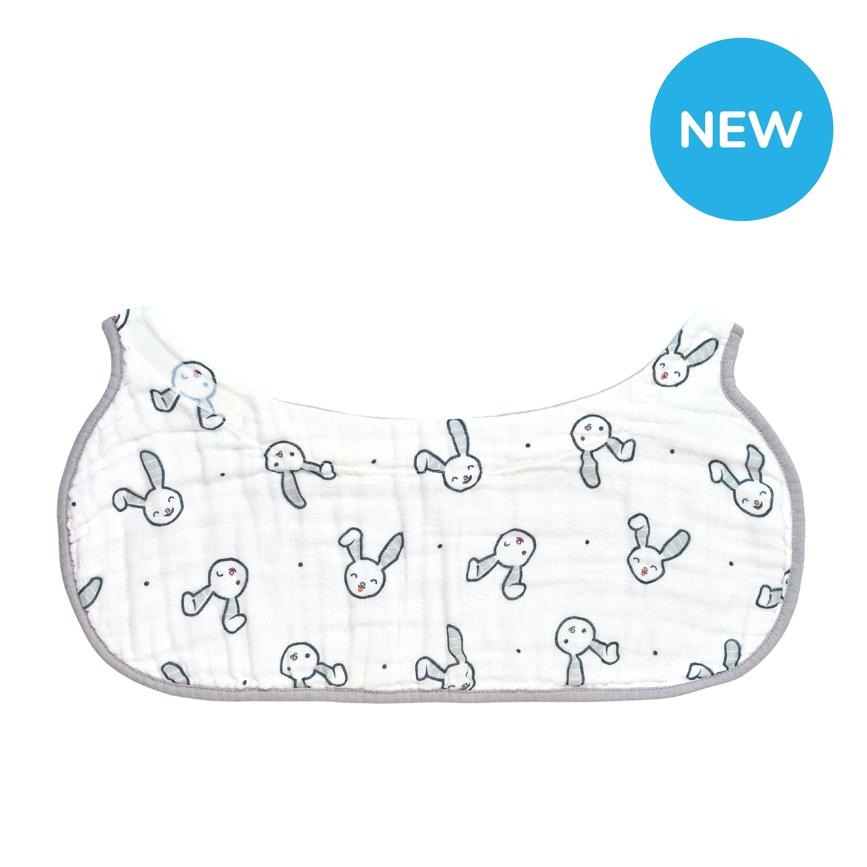 2-in-1 Non-Slip Burp Cloth and Bib