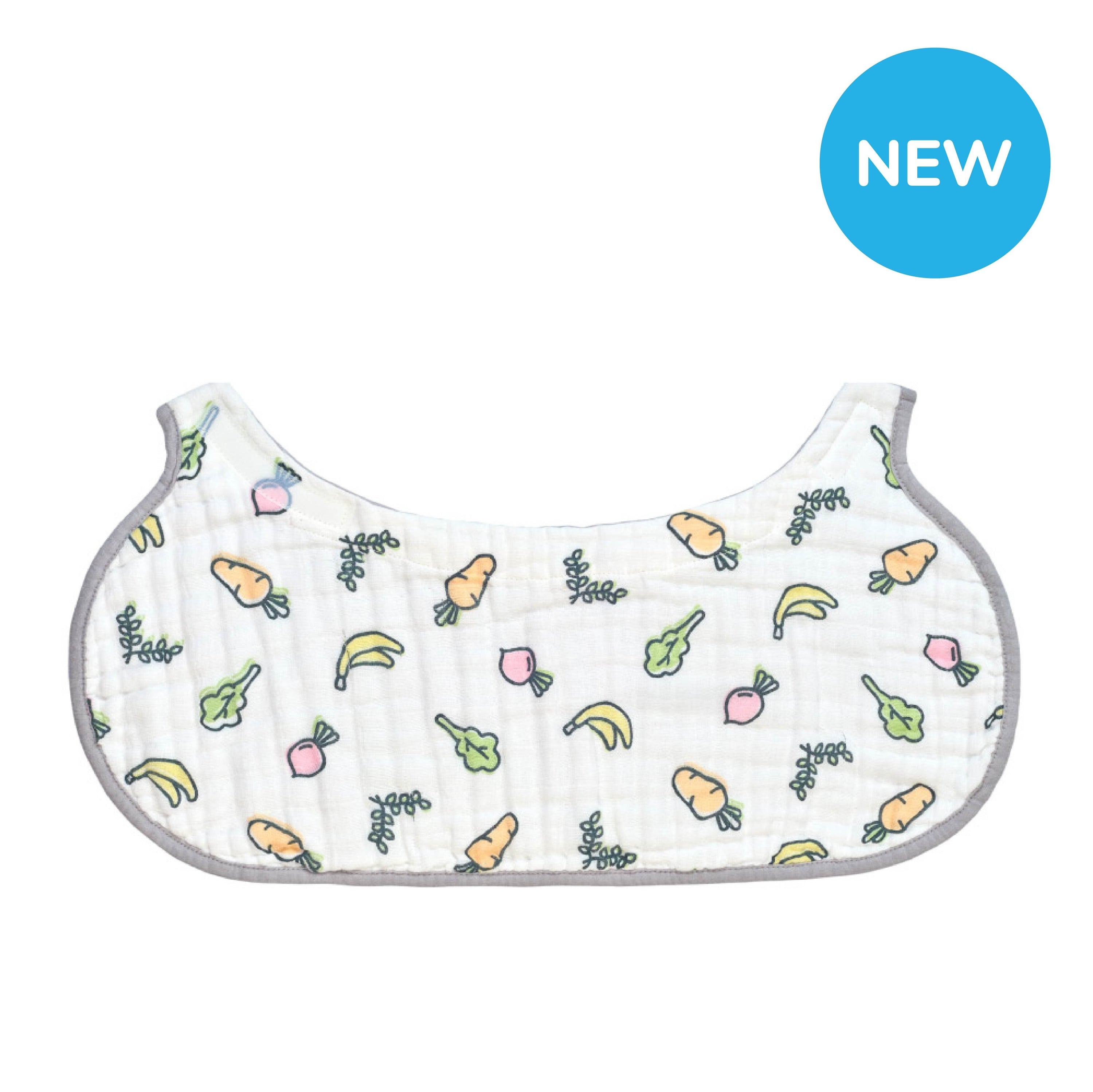 2-in-1 Non-Slip Burp Cloth and Bib
