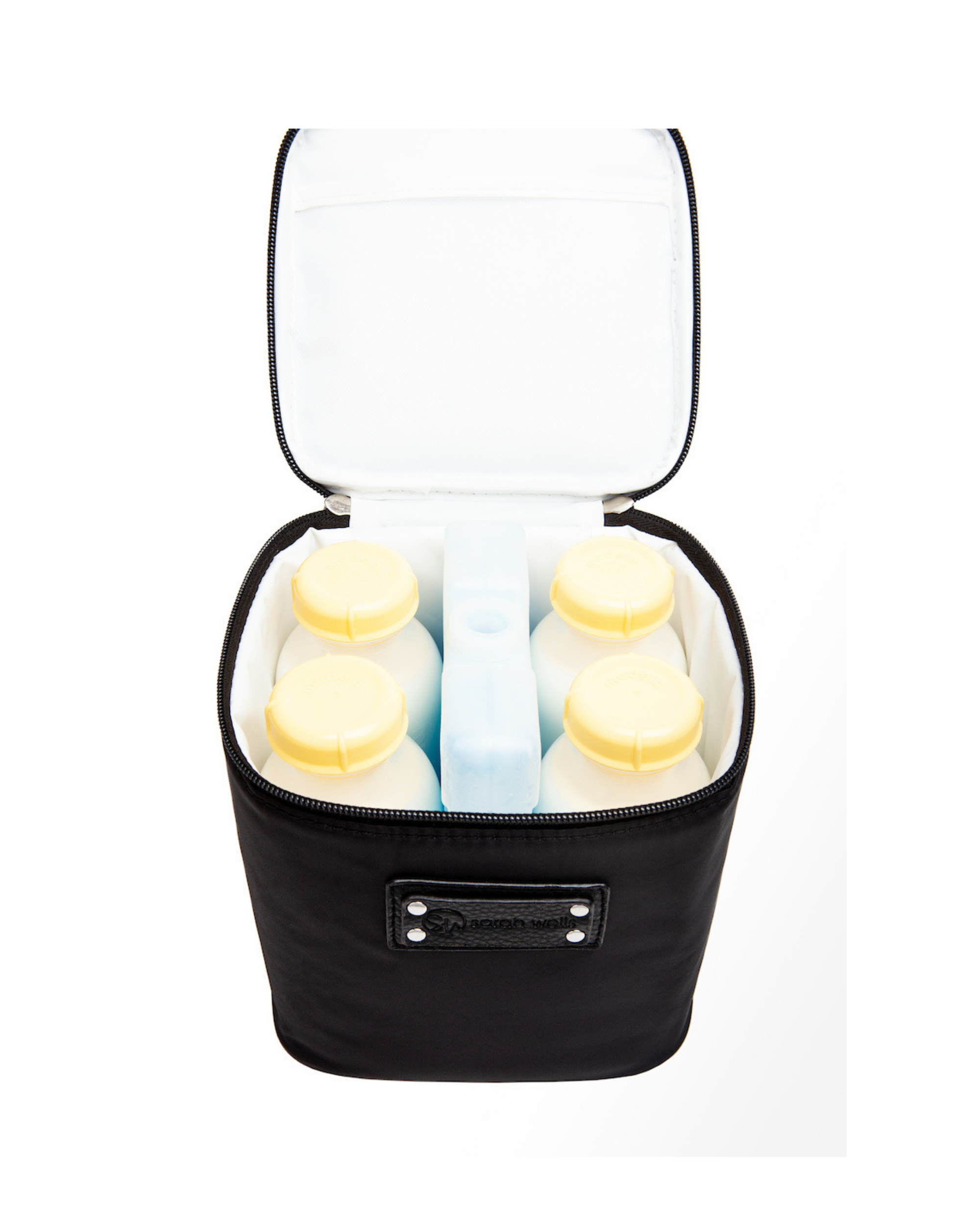 Cold Gold Breastmilk Cooler Bag (Ice Pack Included) (Black)