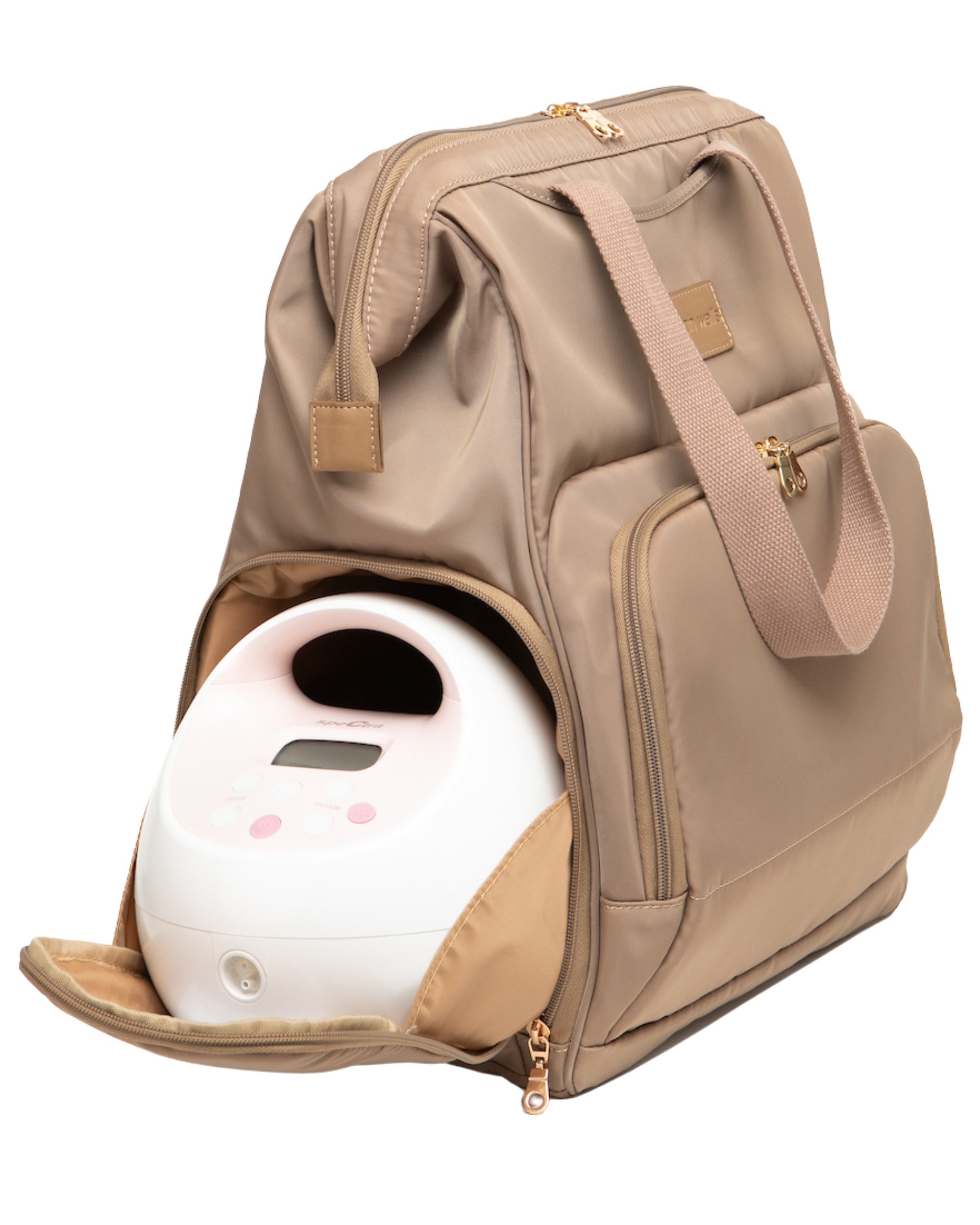 Sarah Wells Norah Breast Pump Backpack โ Pumping Bag with Insulated Milk Storage, Laptop Sleeve & Wide-Open Frame