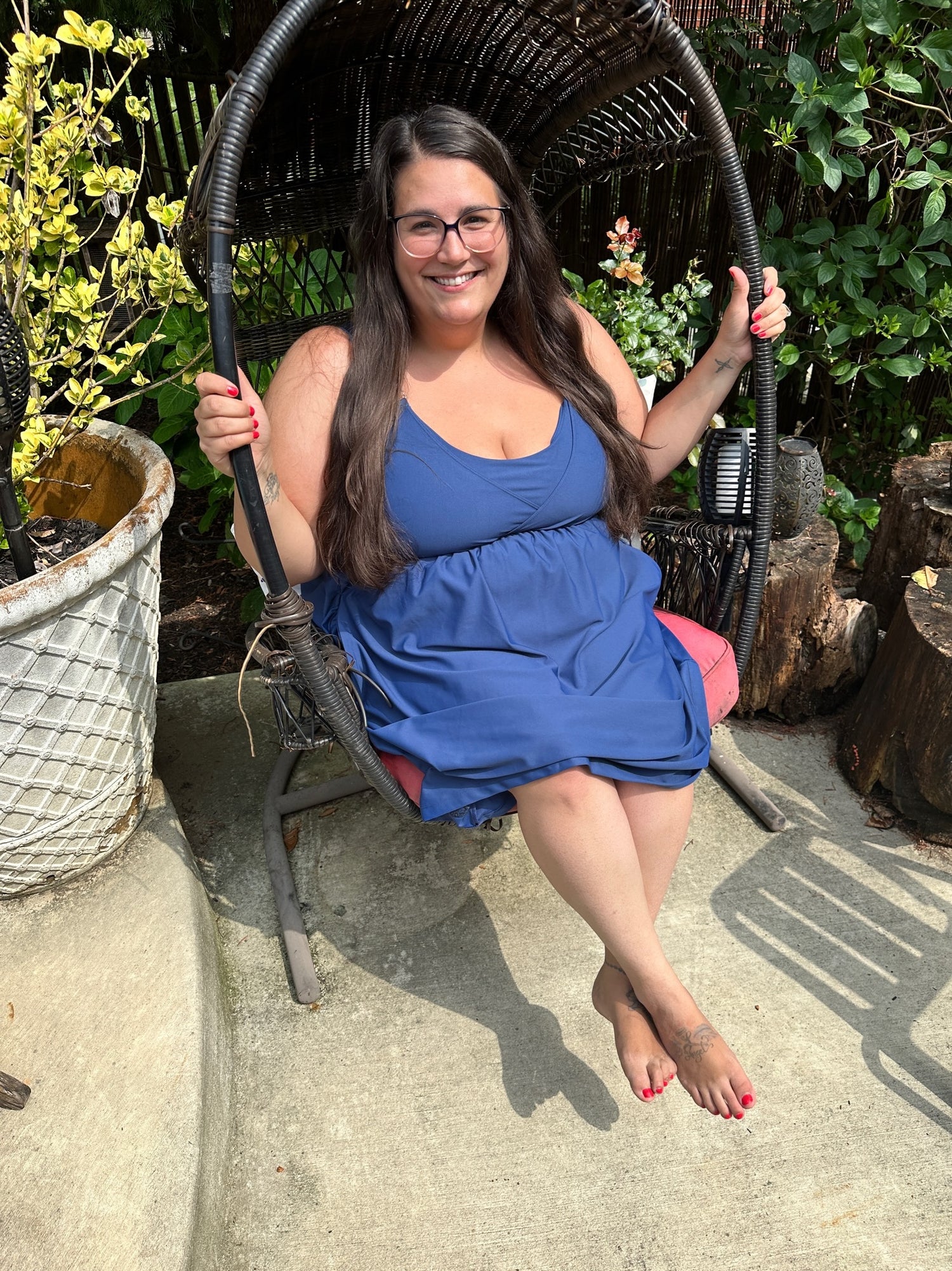 Journey Hands Free Pumping Lounge Dress (Midnight)