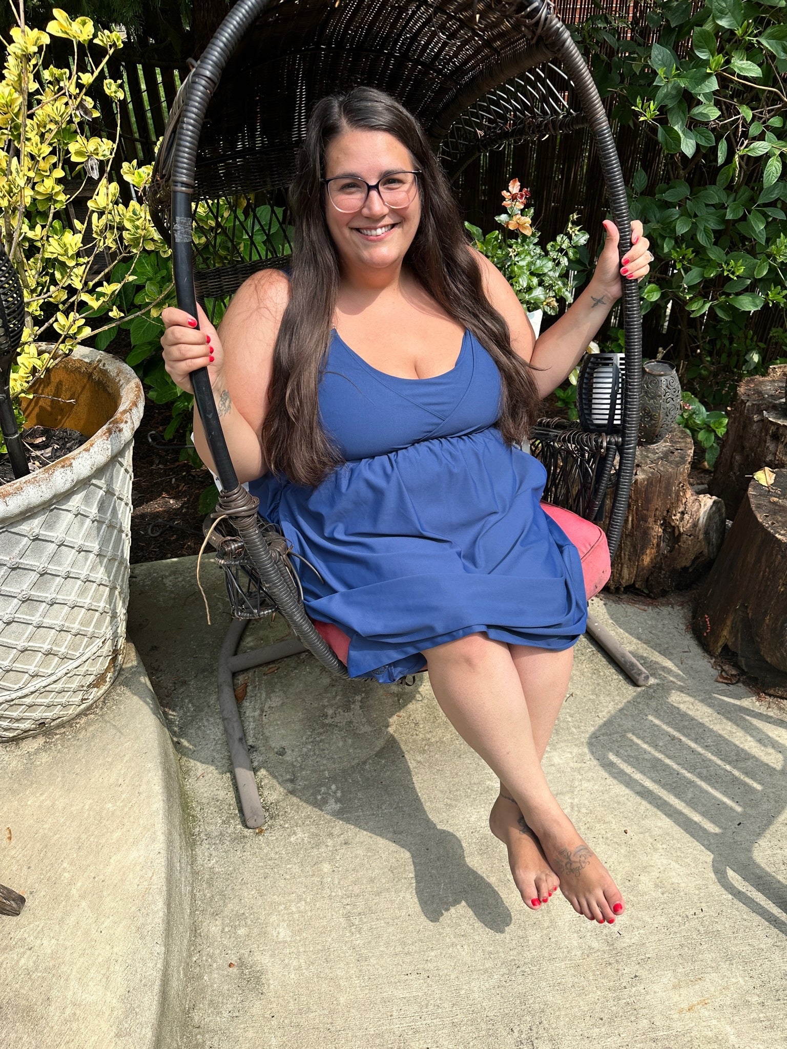 Journey Hands Free Pumping Lounge Dress (Midnight)