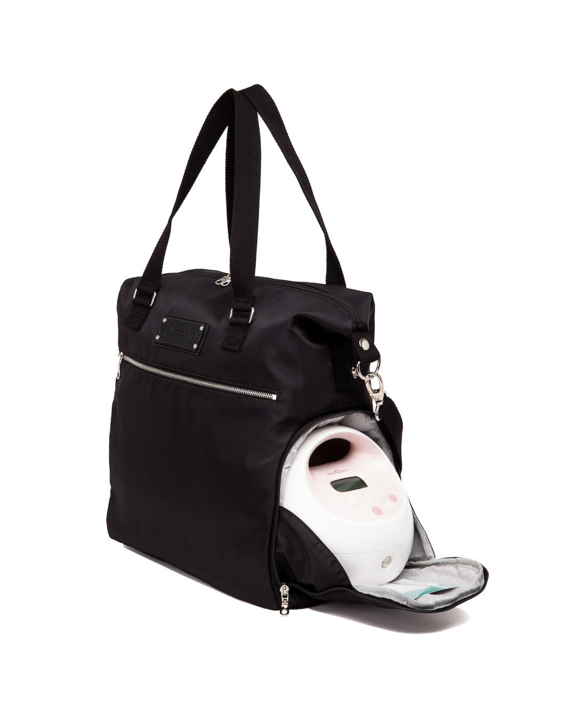 Lizzy Breast Pump Tote (Black)