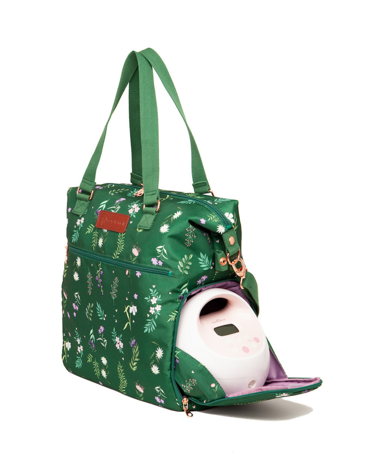 Lizzy Breast Pump Tote (Olive You)