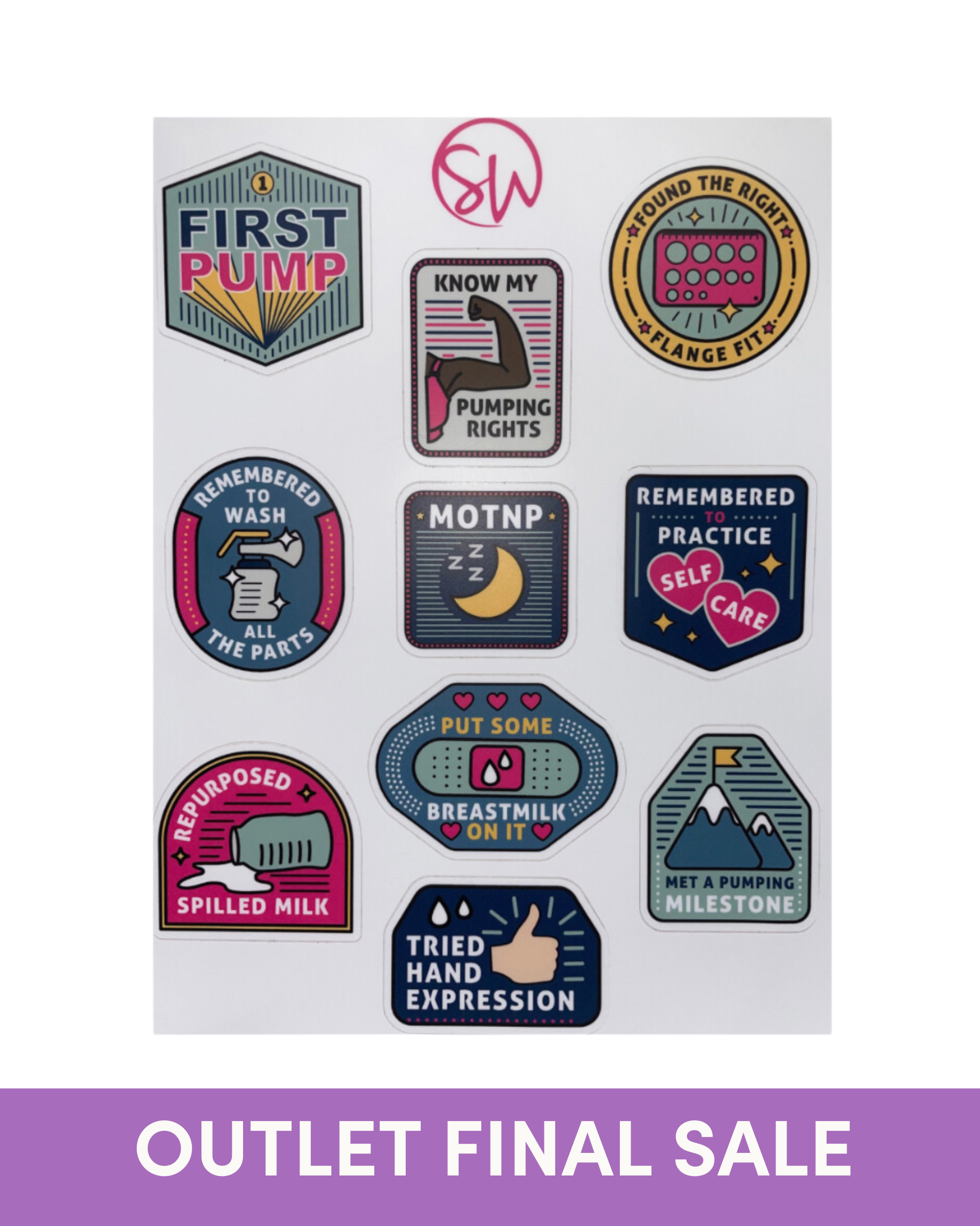 OUTLET Celebrate Badge Stickers (only)