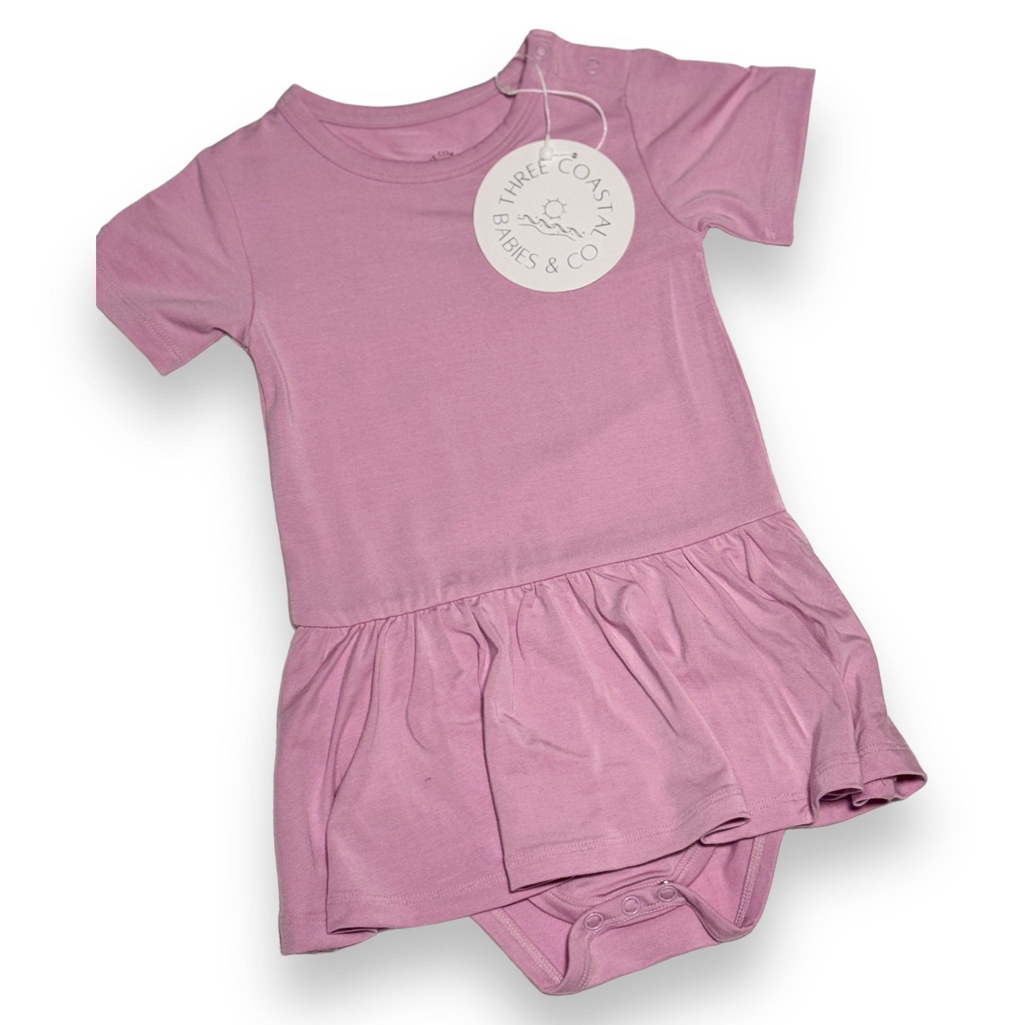 Lavender Haze Bodysuit Twirl Dress