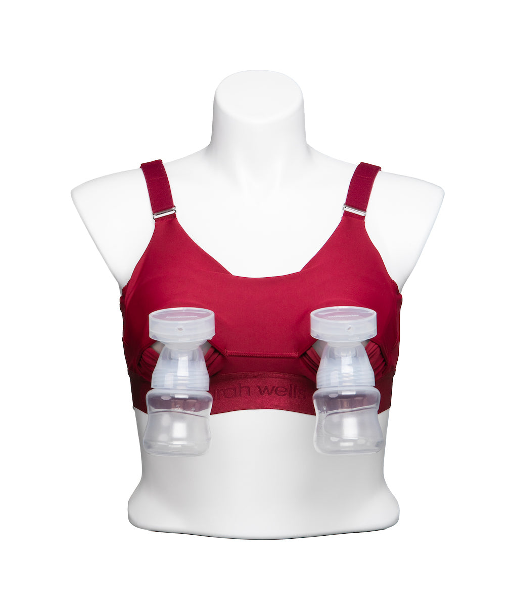 Journey Hands Free Pumping Bra (Apple Red)