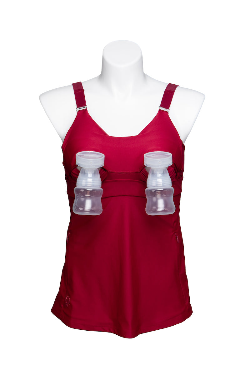 Journey Hands Free Pumping Tank (Apple Red)