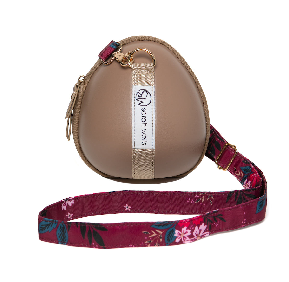 Milkwear Case for Wearable Pumps (Latte w/Berry Bloom Straps)