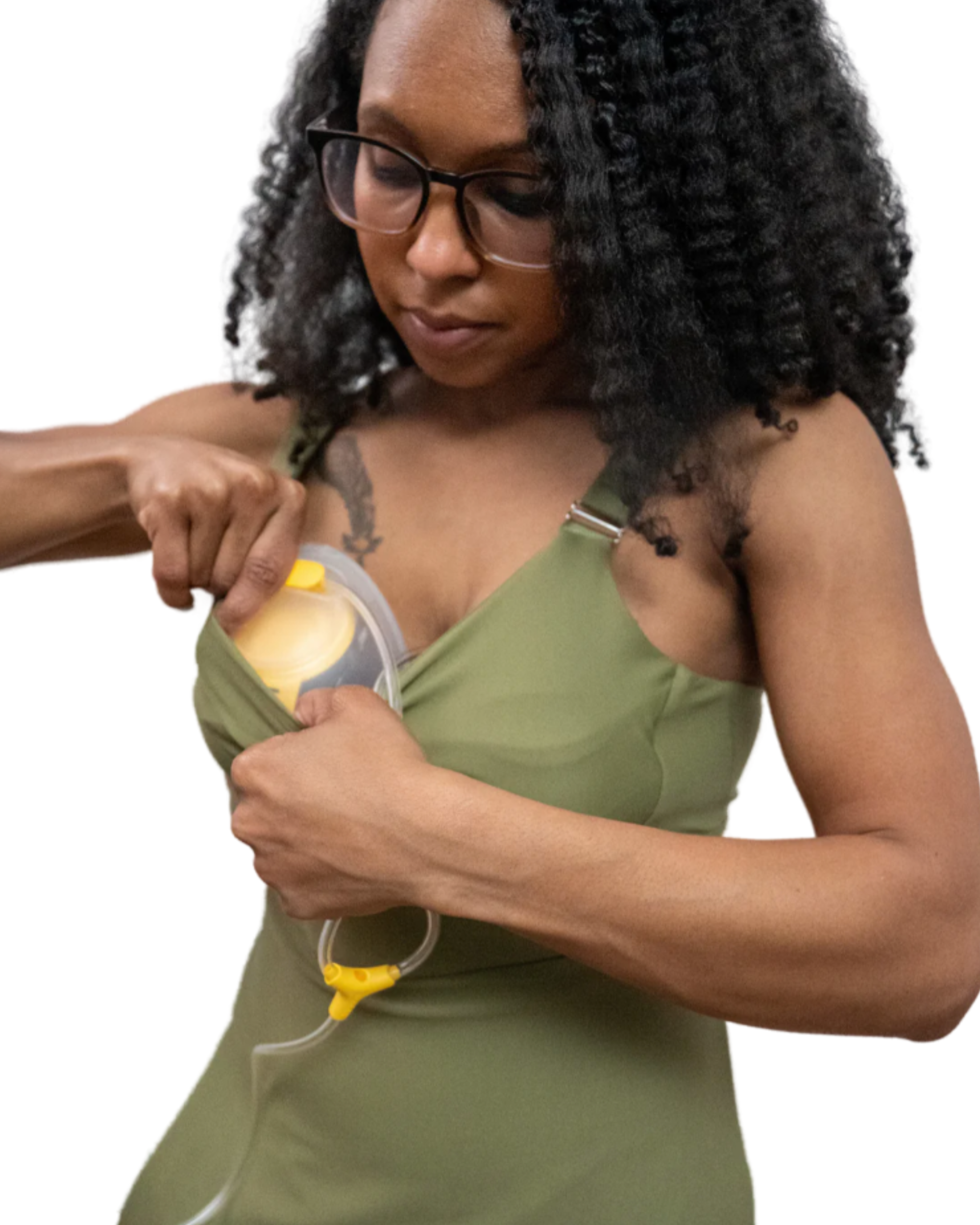 Journey Hands Free Pumping Tank (Olive)