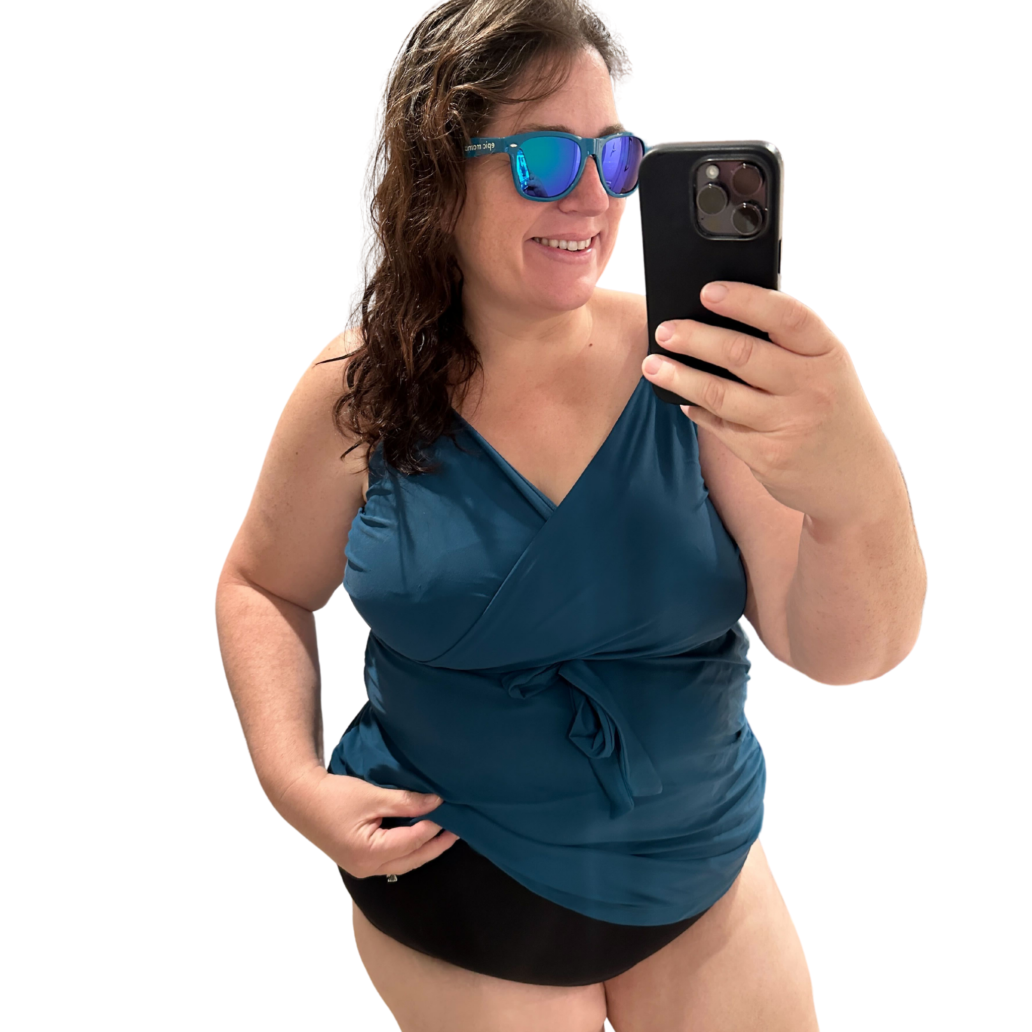 Journey Hands Free Pumping Swim Top (Tidal Blue)