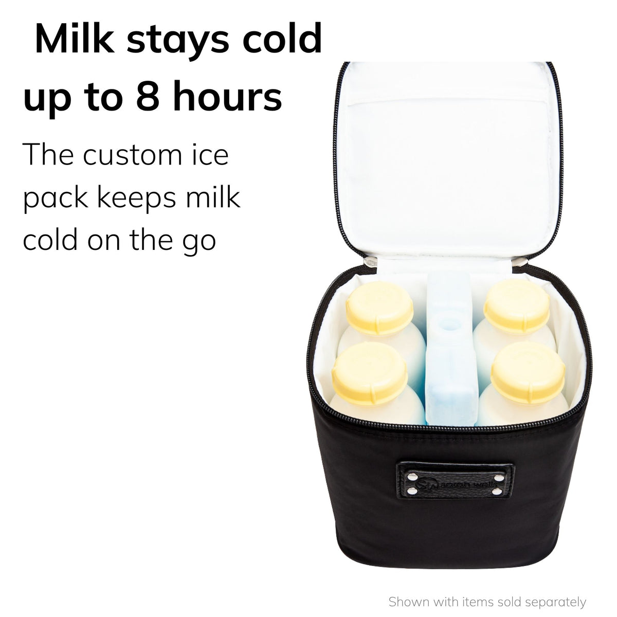 Sarah Wells Cold Gold Breastmilk Cooler – Insulated Milk Storage & Ice Pack – Machine Washable for Moms