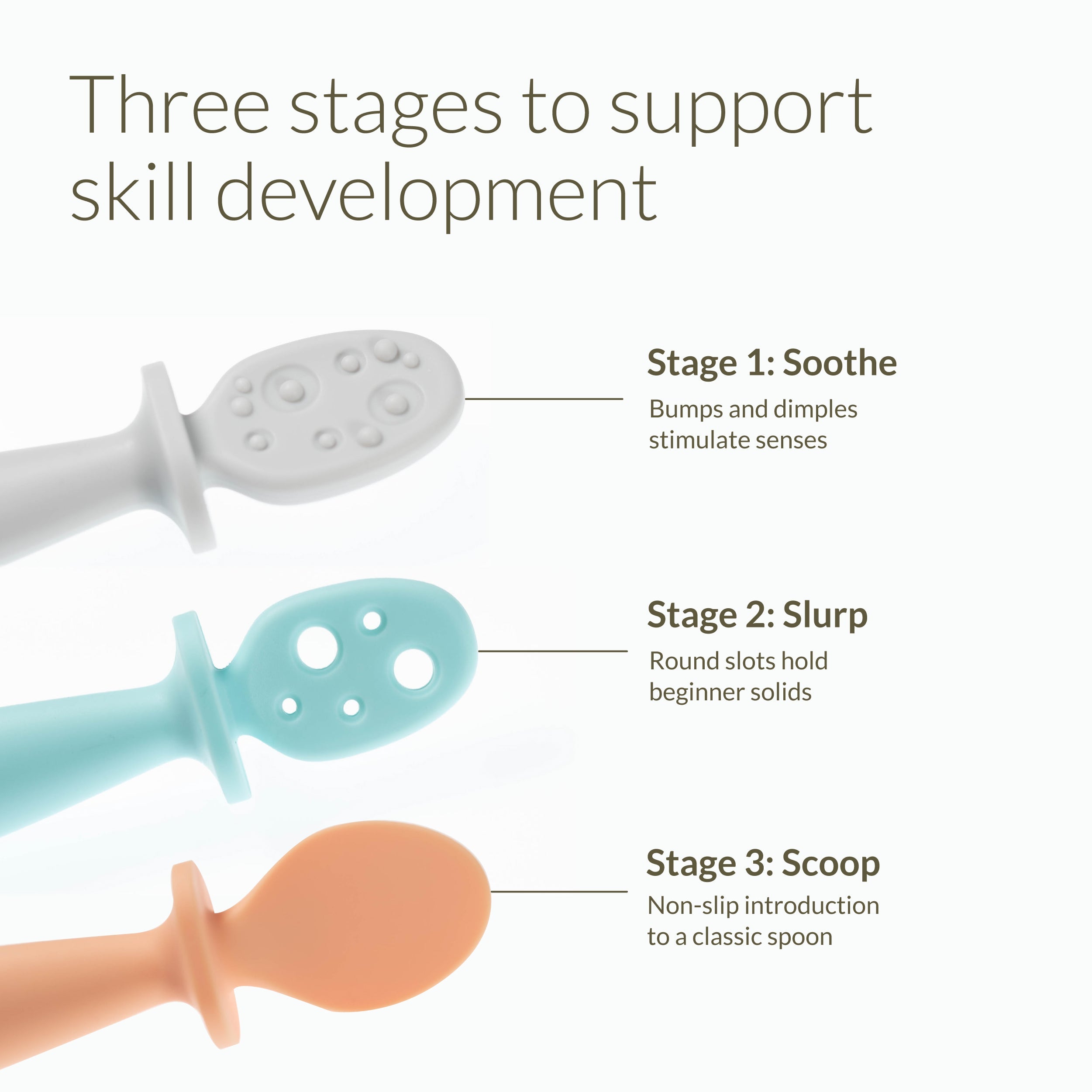 Lil’ Bites Soft Silicone Baby Spoon Set