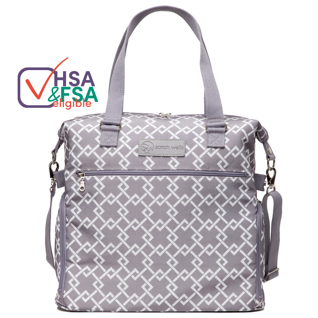 Lizzy Breast Pump Tote (Gray)