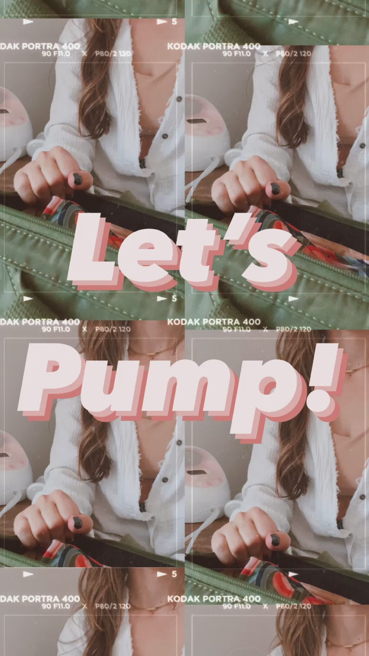 Pumparoo Wet/Dry Bag with Staging Mat® (Groovy)