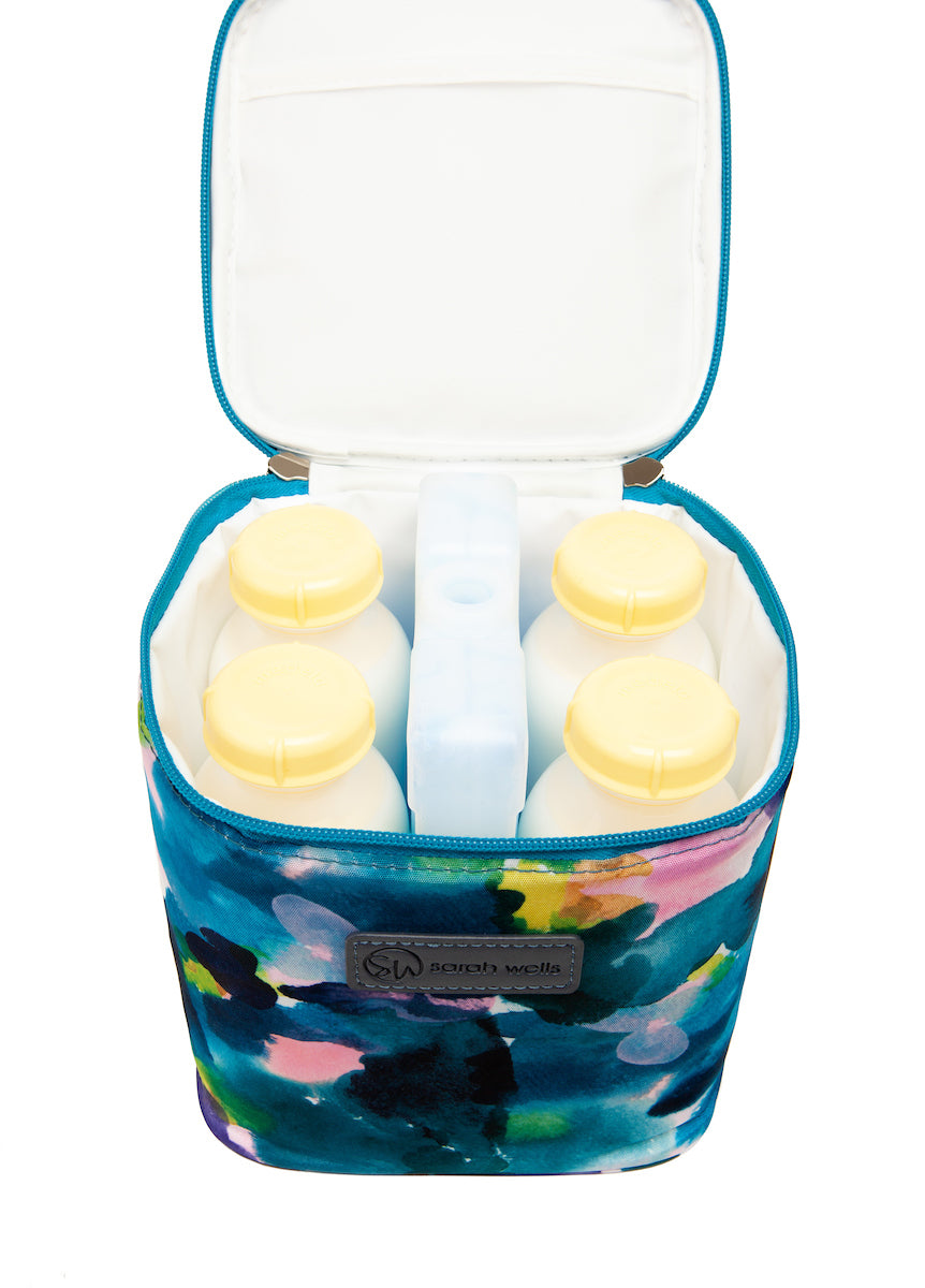 Cold Gold Breastmilk Cooler Bag (Ice Pack Included) (Aquarelle)