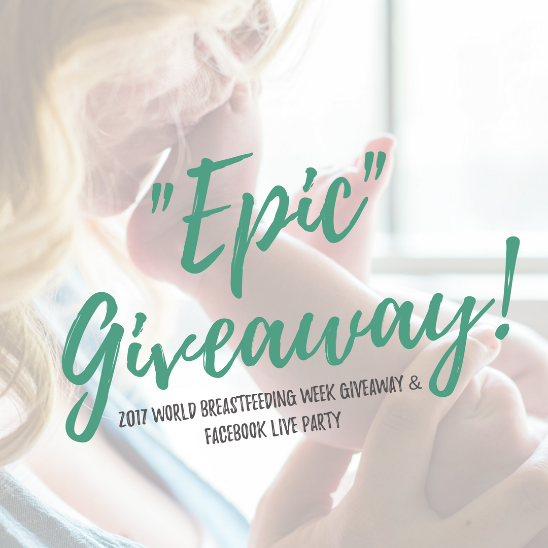 4th Annual "Epic" World Breastfeeding Week Giveaway + Facebook Live Party, hosted by Sarah Wells Bags