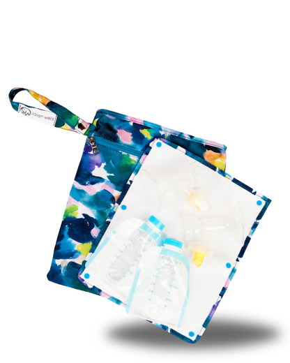 Pumparoo Wet/Dry Bag with Staging Mat® (Aquarelle)