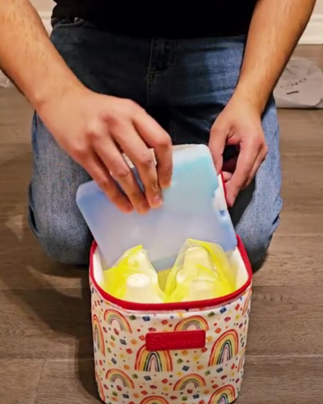 Sarah Wells Cold Gold Breastmilk Cooler – Insulated Milk Storage &amp; Ice Pack – Machine Washable for Moms