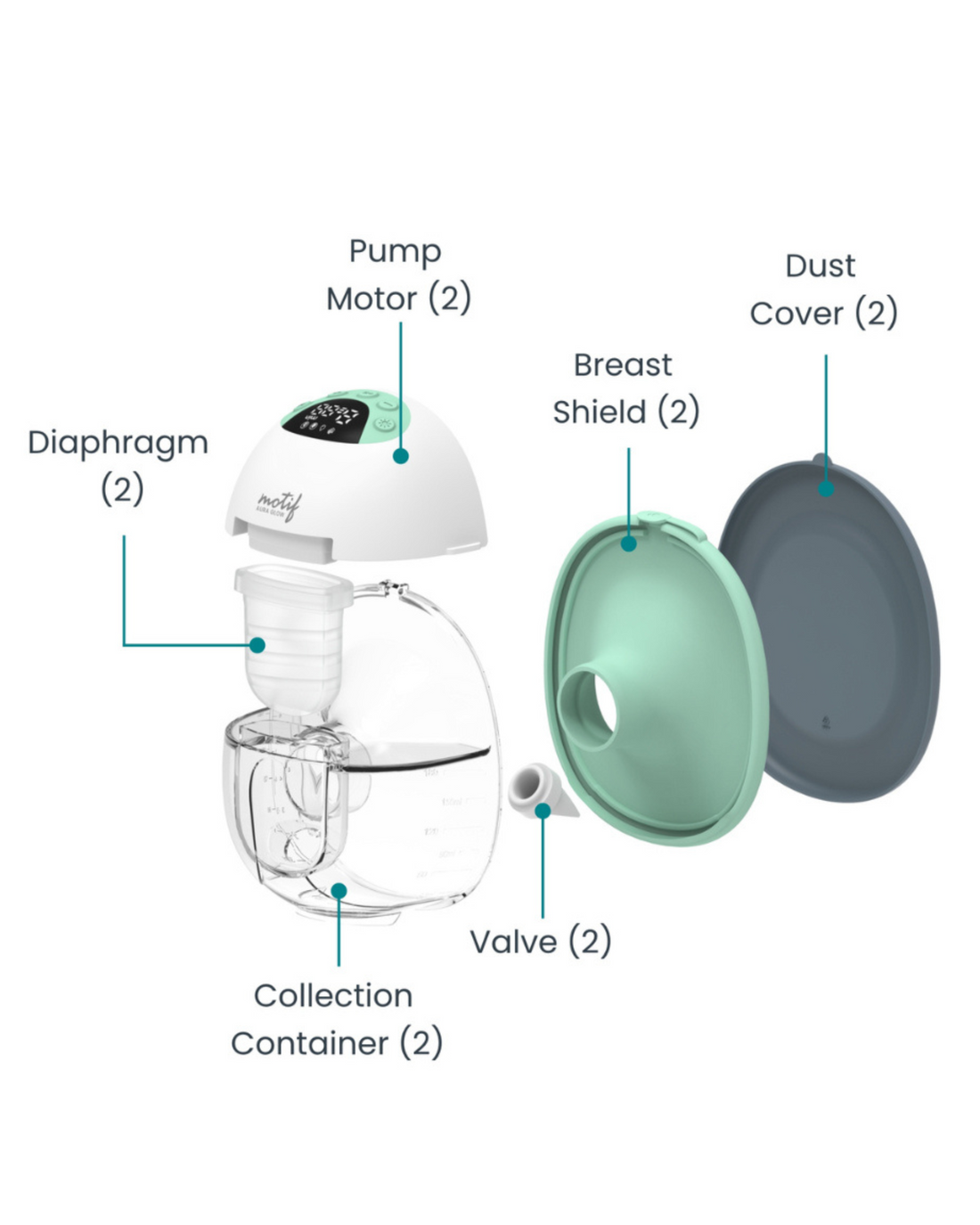 Motif Aura Glow™ Wearable Breast Pump