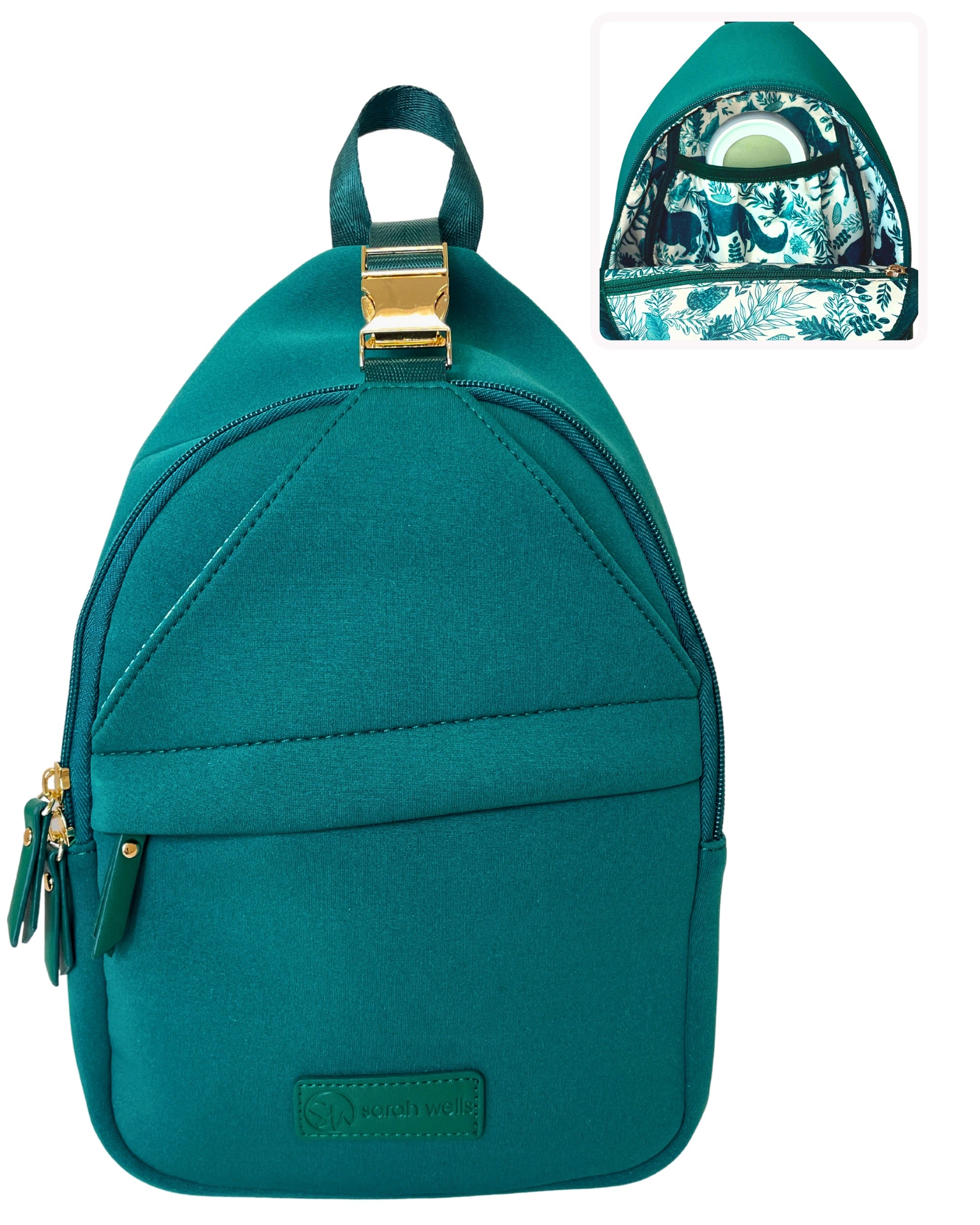 Sarah Wells Allie Sling Pump Bag – Neoprene Crossbody with Insulated Pocket – Fits Wearable &amp; Portable Pumps