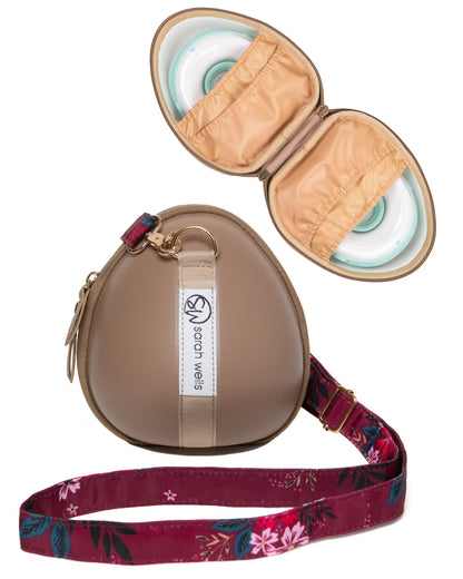 Sarah Wells Milkwear Wearable Pump Case – Hard Shell Organizer &amp; Strap – Fits Most Wearable Pumps