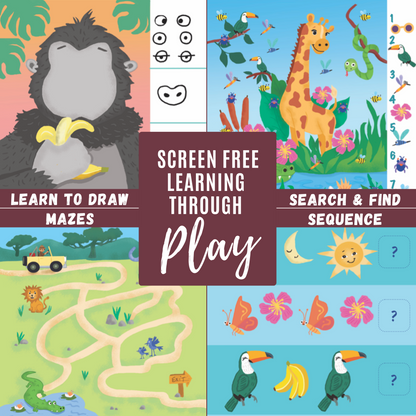 Totebook Kids Dry Erase Activity Kit - Set of 2 Books