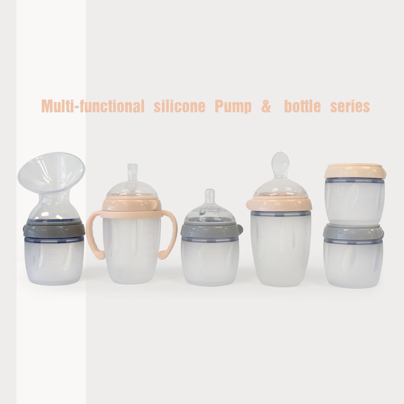 Haakaa Gen Silicone Breast Pump and Bottle Pack 160ml 6oz