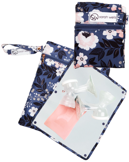 Pumparoo Wet/Dry Bag with Staging Mat® (Le Floral)