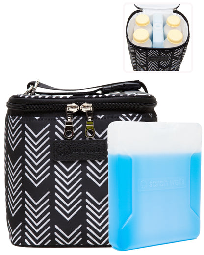 Sarah Wells Cold Gold Breastmilk Cooler – Insulated Milk Storage &amp; Ice Pack – Machine Washable for Moms