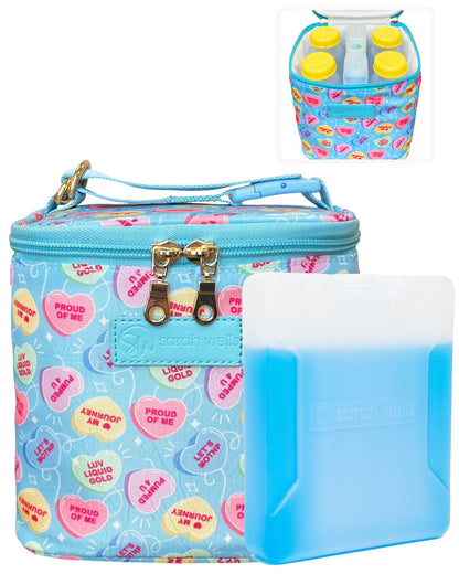 Sarah Wells Cold Gold Breastmilk Cooler – Insulated Milk Storage &amp; Ice Pack – Machine Washable for Moms