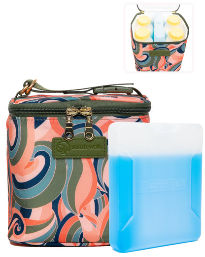 Sarah Wells Cold Gold Breastmilk Cooler – Insulated Milk Storage &amp; Ice Pack – Machine Washable for Moms