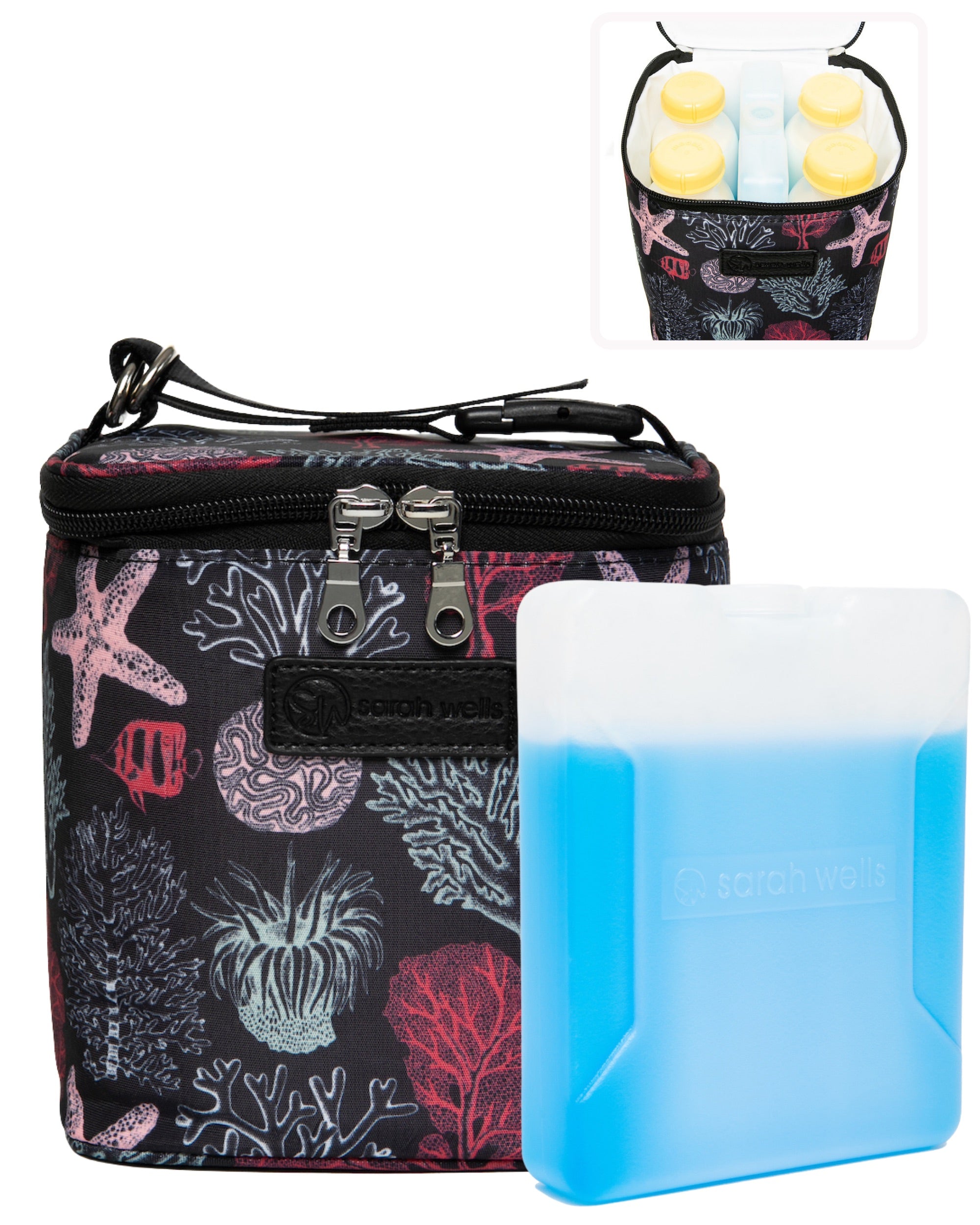 Sarah Wells Cold Gold Breastmilk Cooler – Insulated Milk Storage &amp; Ice Pack – Machine Washable for Moms