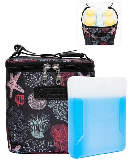 Sarah Wells Cold Gold Breastmilk Cooler – Insulated Milk Storage &amp; Ice Pack – Machine Washable for Moms