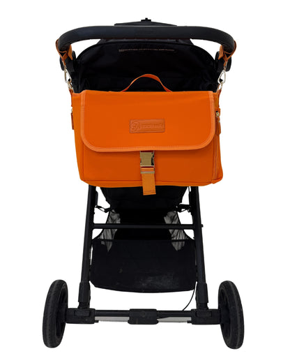 Sarah Wells Deluxe Stroller Caddy Organizer – Insulated, Machine-Washable with Crossbody Strap, Storage Pockets &amp; Luggage Sleeve