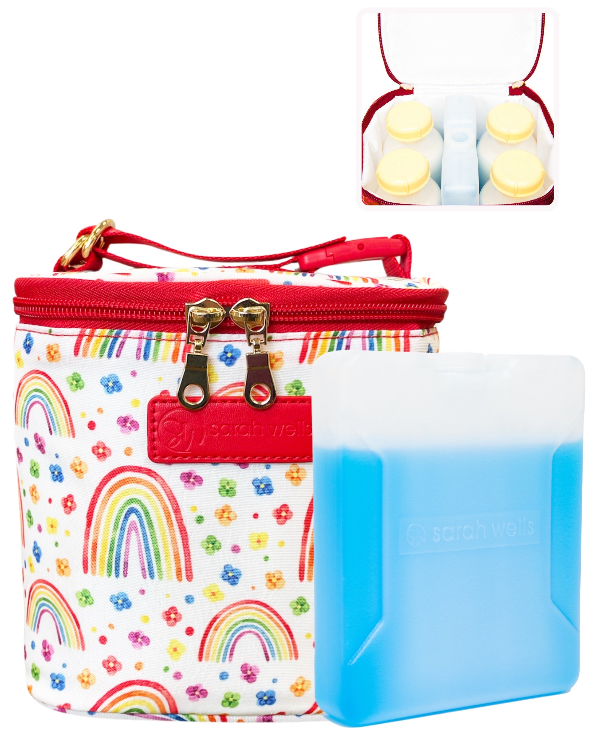 Sarah Wells Cold Gold Breastmilk Cooler – Insulated Milk Storage &amp; Ice Pack – Machine Washable for Moms