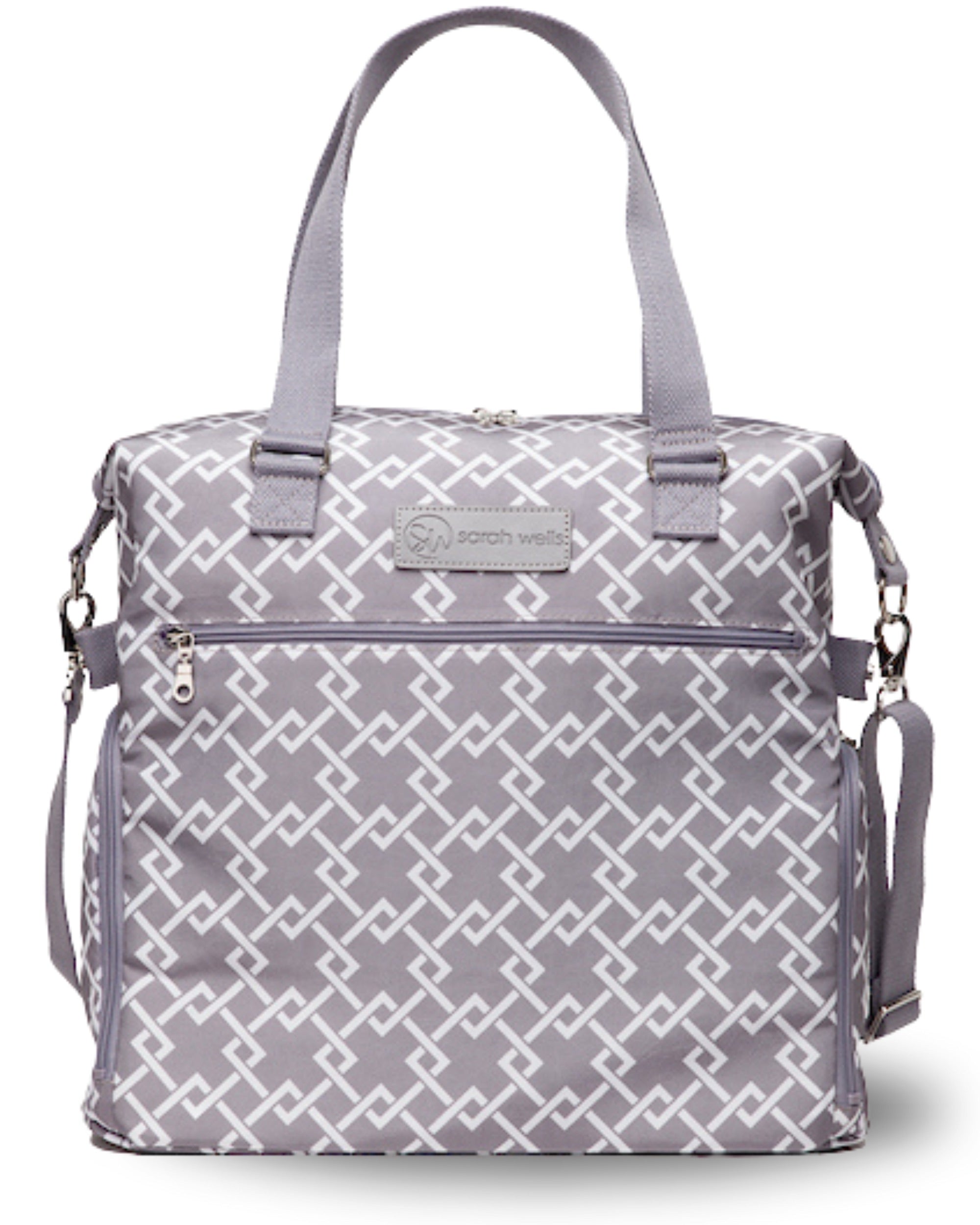 Sarah Wells Lizzy Breast Pump Tote – Lightweight, Easy-Clean Bag with Insulated Pocket, Laptop Sleeve &amp; Side Storage – Fits Pumps &amp; More